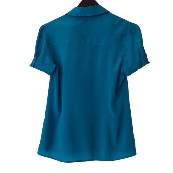 Marciano Green-Blue/Turquoise Buttoned-down Blouse - Size M - Picture 5 of 8